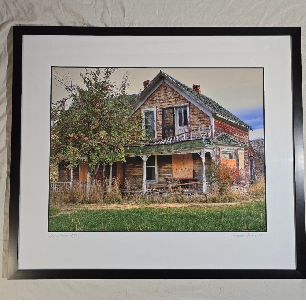 Howard L Carroll Apple House Limited Edition Signed Montana Photo 19/100 Framed